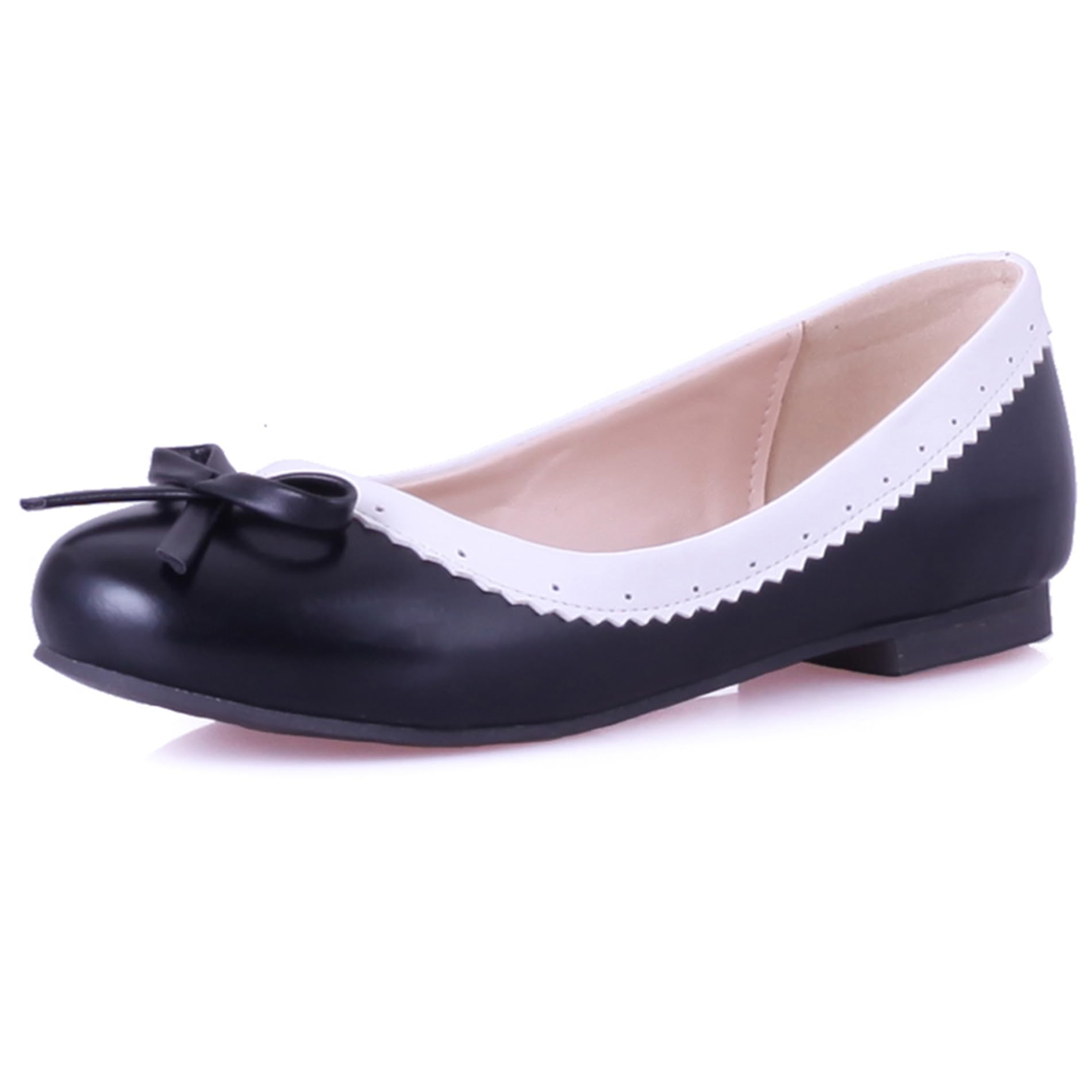 Lizoleor Ballerine Scarpe Piatte Punta Rotonda Senza Chiusura Comodo alla Bambola
