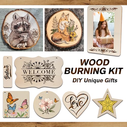 K KERNOWO 156-Piece Wood Burning Kit