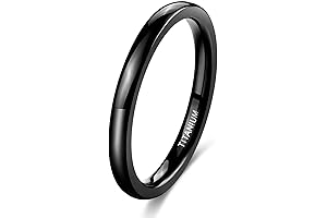 Timeless Black Titanium Band: An Enigmatic Adornment for Women