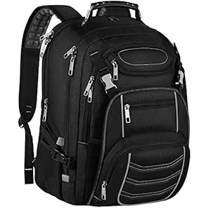 18.4 Inch Laptop Backpack for Men – RFID Anti-Theft, USB Charging, Water Resistant, Durable, Large Capacity