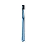 Boka Classic Manual Toothbrush with Extra Soft Activated-Charcoal, Tapered Bristles, Bioplastic Handle That Includes Travel Cap, Dentist-Approved, Great for Adults and Kids, Blue (Pack of 1)