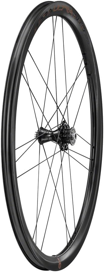 Campagnolo BORA Ultra WTO 35 C23 700c Front Wheel, angled view