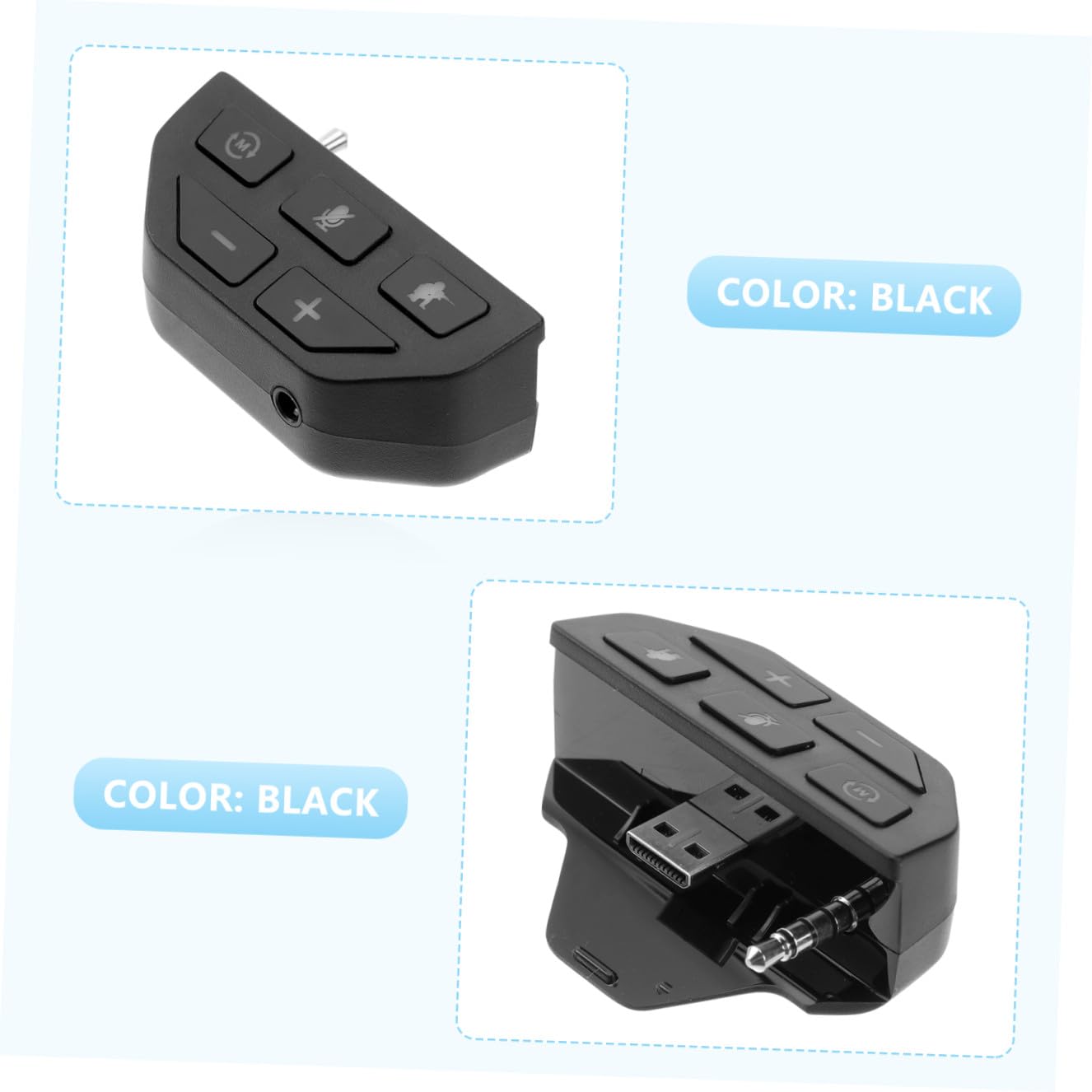 Angoily 3pièces Adaptateur Audio Stéréo pour Manette Casque Compatible avec Sonores Améliorés Et Jack