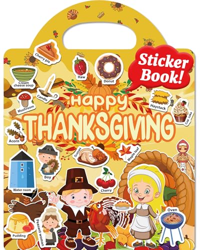 Benresive Reusable Sticker Book, Stickers for Kids, Travel Toy Gifts - image 1