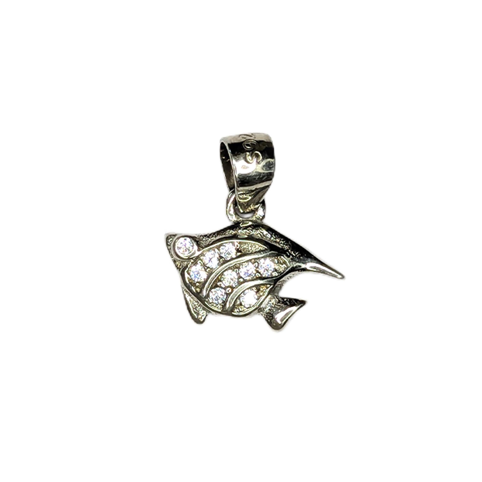 GenericViknav Majestic Angelfish - 925 Sterling Silver Pendant