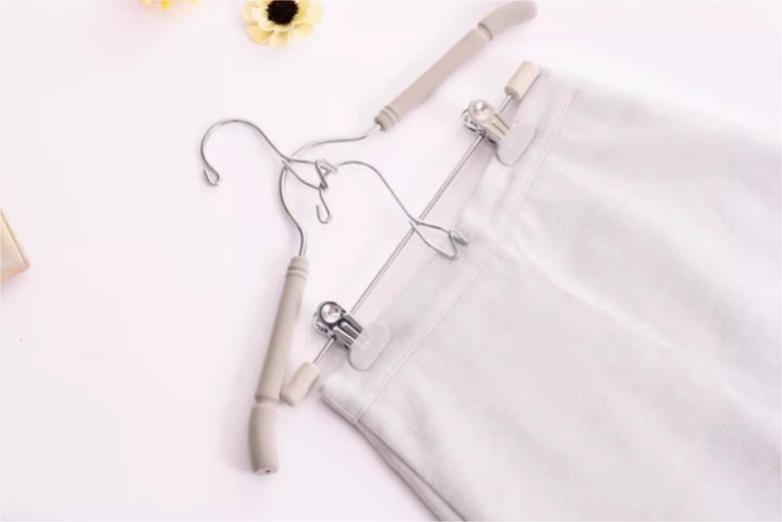 Perchas De Esponja De Espuma para Ropa, Paquete De 10, Perchas Antideslizantes De Metal para Abrigo, Traje, Camisa, Suéter, Organizadores De Armario para Sudadera(G)