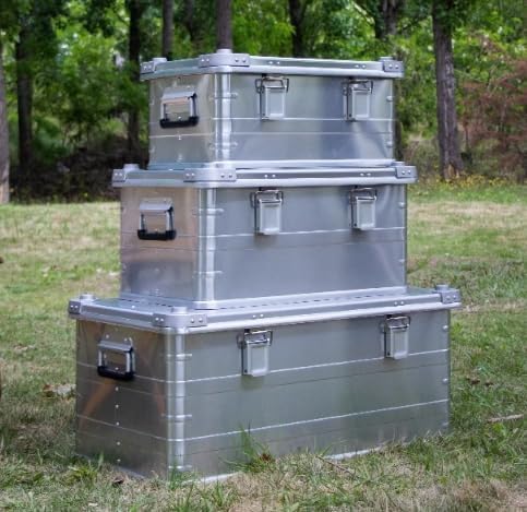 Amazon｜アルミコンテナコンテナボックスアルミ鋼屋外キャンプ用品屋内