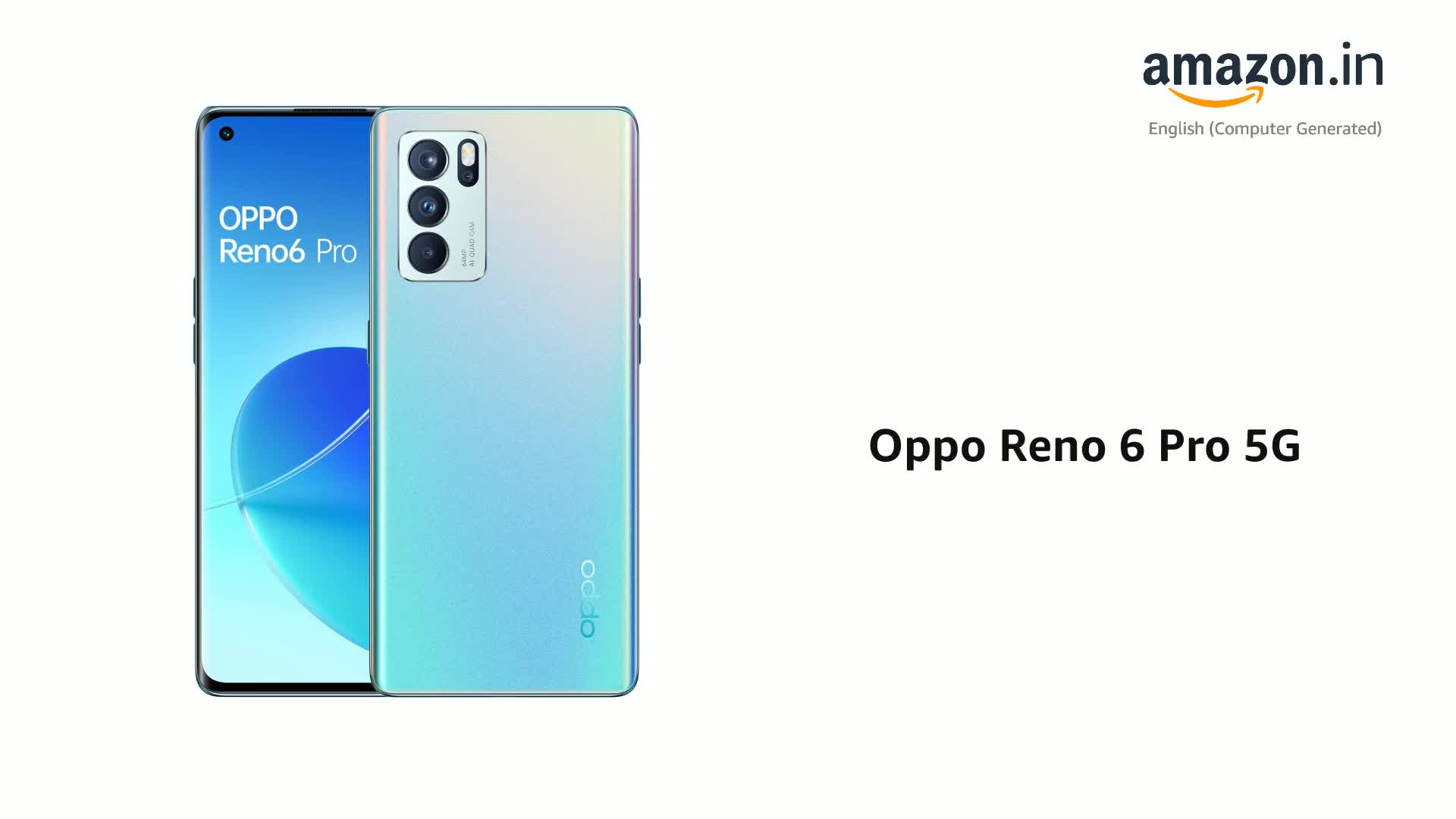 OPPO Reno 6 Pro 5G (Aurora, 12GB RAM, 256GB Storage), Medium