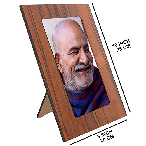 Image of Neem Karoli Baba Photo Frame for Table & Desk | Neeb Karori Baba (Picture Size 5x7 Inch) - GR-1100