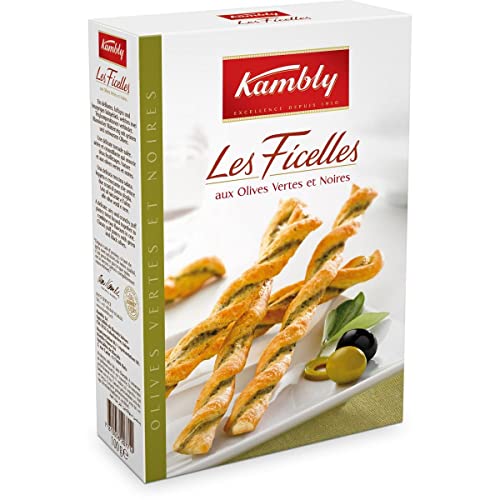 KAMBLY - Lote de 3 unidades (200 g, con cordel de aceitunas verdes y negras)
