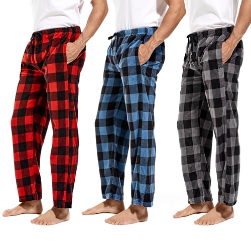 DG Hill Mens PJ Bottoms Fleece - Lounge Pants...