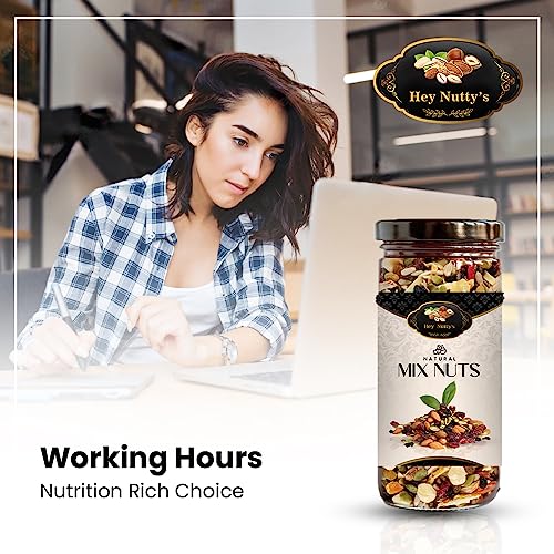 Image of Hey Nutty's Natural Mixnut (Dry Fruits and Seeds) Absolute Health Nut & Fiber SuperMix 500gm