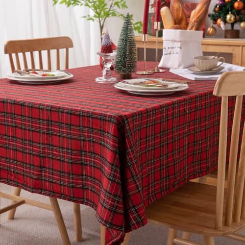 Nappe de Noël rectangulaire Sanfly pour habiller facilement une table de fête - 8