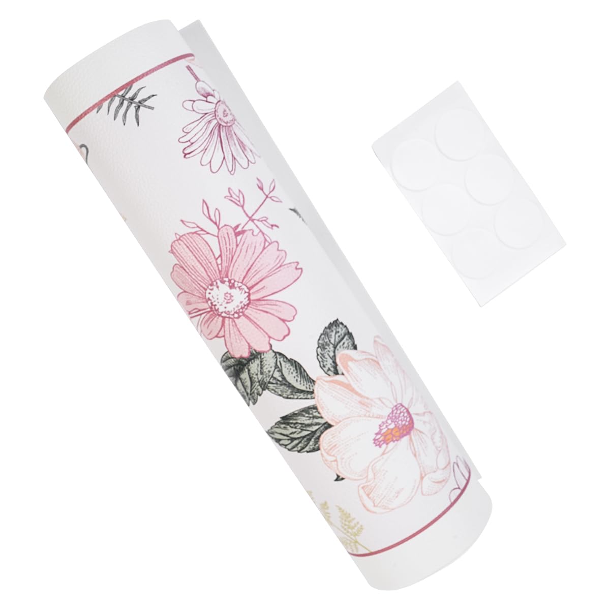 Chemin de table anti-tache en cuir floral pour protéger votre bureau