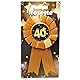 Udo Schmidt GmbH & Co Rosette 40 Schwarz Gold zum 40.Geburtstag Geburtstags Rosette zum Anstecken Geburtstags Deko