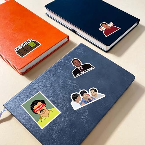 Image of CodersParadise - Pack of 57 Mix TV Shows, Movie, Anime Vinyl Stickers for Laptop, iPhone, Water Bottles, Computer - Friend, Big Bang, Office