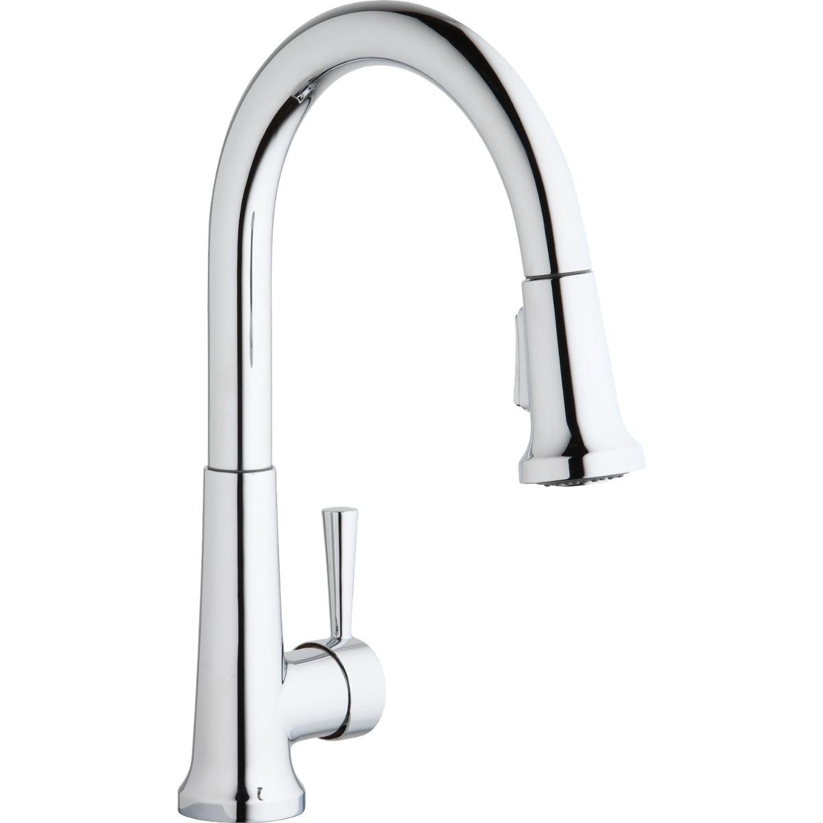 Elkay LK6000 Everyday 1.5 GPM Single Hole Pull Down Kitchen Faucet - Includes Escutcheon - Chrome