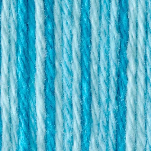 Image of Lily Sugar 'N Cream The Original Ombre Yarn, 2oz, Gauge 4 Medium, 100% Cotton, Swimming Pool - Machine Wash & Dry