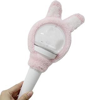 LED Light Stick Plush Cover Plush Cover for Glow Stick Kpop Lamp Stick Cartoon Cover Decorative Glow Stick Sleeve Scratch Resistant Glow Stick Case