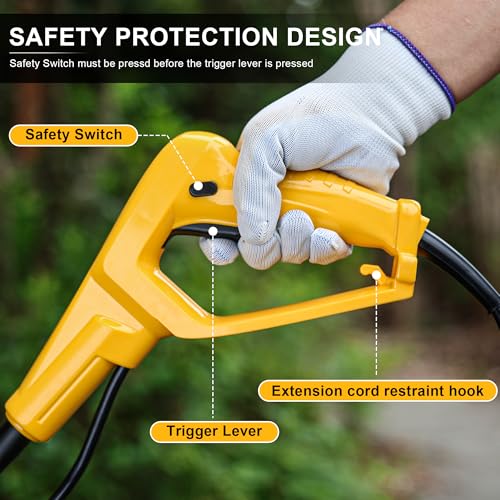 Image of IncwBo 12'' 10.5-AMP Electric Roto Tiller Cultivator for Gardening Cored