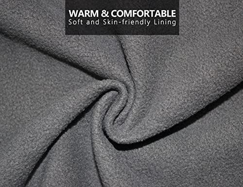 Image of Little Donkey Andy Men's Softshell Jacket Ski Jacket with Removable Hood, Fleece Lined and Water Repellent Black Heather Size XXXL
