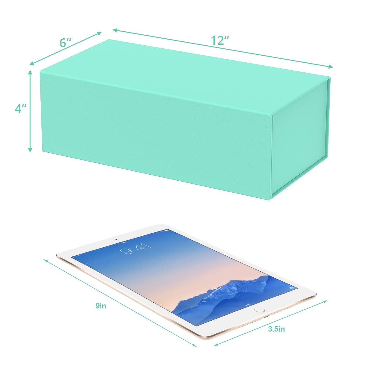 MONDEPAC Geschenkboxen mit magnetischem Deckel, 30,5 x 15,2 x 10,2 cm, für Geschenke, Luxus für Geschenkverpackungen, Brautjungfer-Geschenkboxen, magnetische Geschenkbox für Geschenke,