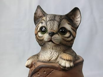 Amazon.co.jp: Demain ドマン 猫と靴 子猫 置物 陶器 HK osamu 高さ Amazon.co.jp: Demain ドマン 猫と靴 子猫 置物 陶器 HK osamu 高さ