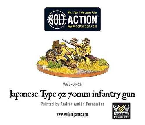 Imperial Japanese Type 92 70mm Infantry Gun, 28mm Bolt Action Wargaming Miniatures, Grey and Earth Tones - Image 3