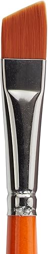 Miniatura 10 de KINGART Premium Radiant 6400-38 Angular Shader Series - Cepillo para artista, pelo sintético Taklon, mango corto, para pintura acrílica, óleo y