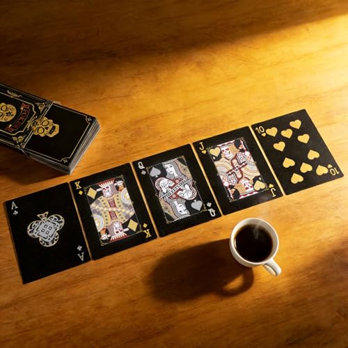 Baraja Jumbo Negra de Póker 5x7 pulgadas con Caja miniatura 4