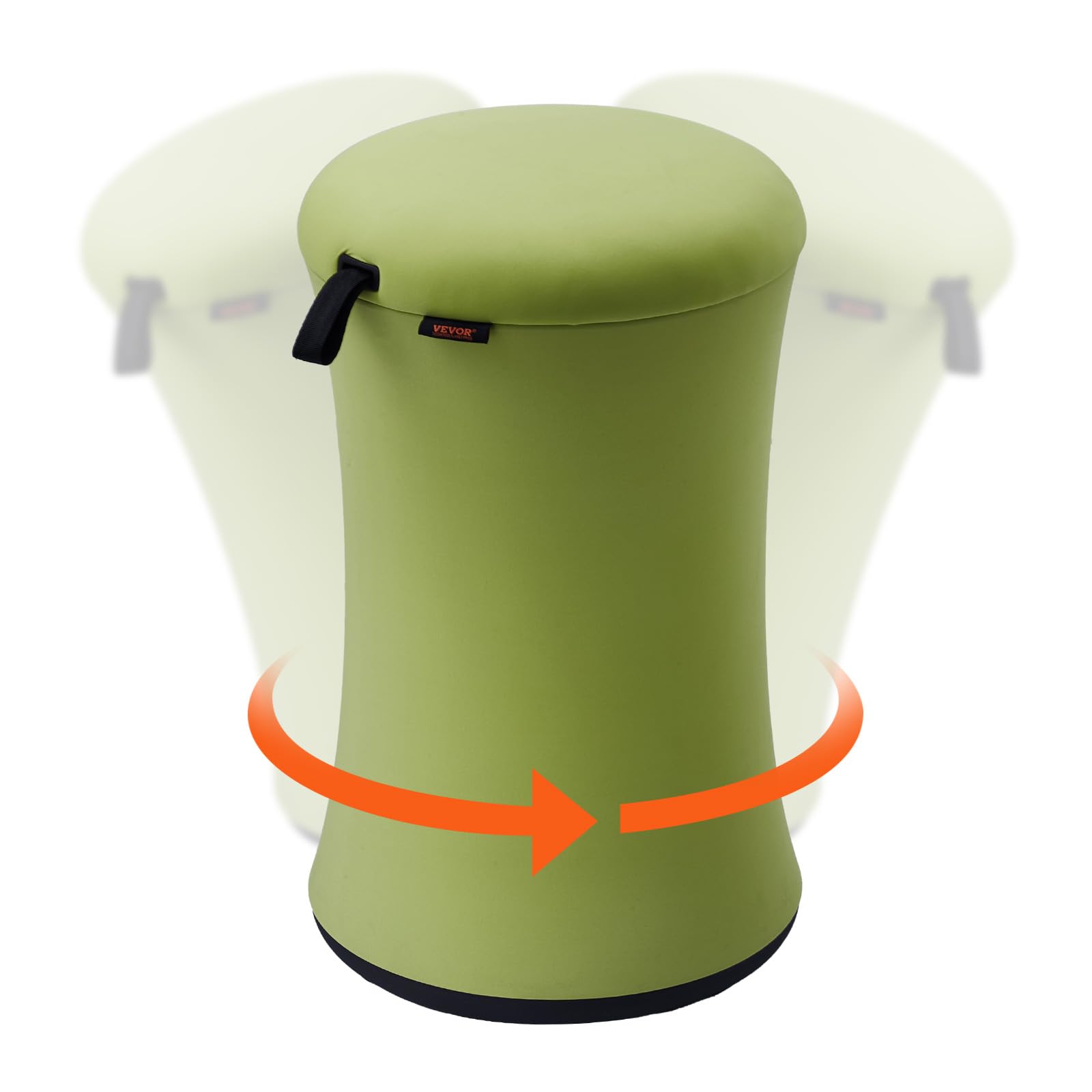 VEVOR Wobble Chair, Height-Adjustable (19.3-25") Wobble Chair with Fabric Cover, Flexible Seating Wobble Stool Made of Iron & Sponge, Ideal for School, Office & Home, 20deg Tilt Angle, Age 12-18, Green