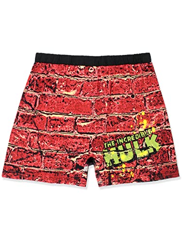 Marvel The Incredible Hulk Smash Brick Comic Style Men's Boxer Lounge Shorts2