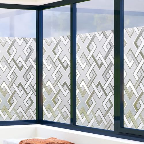 Película decorativa de ventana 3D efecto esmerilado miniatura 4