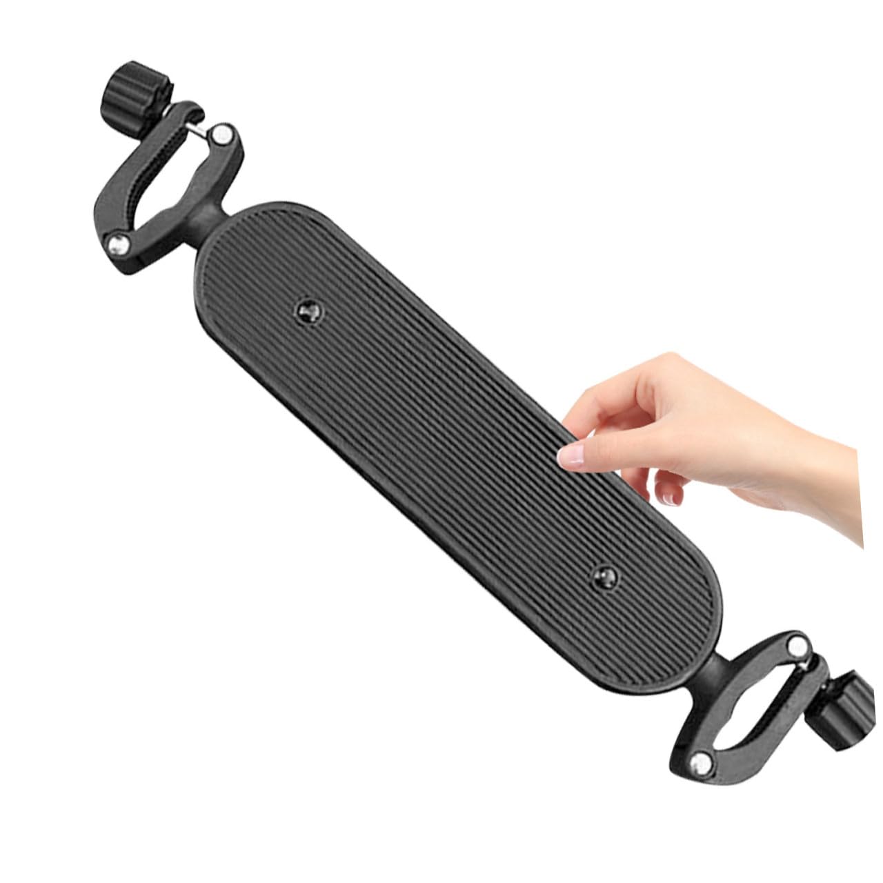 Abaodam Pédale Réglable pour Poussette Bébé en Plastique Noir Repose-Pieds Extensible Compatible Plusieurs Modèles Support de Pied Ergonomique pour Confort Garçon et Filles en Promenade