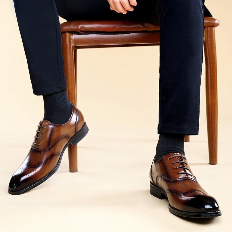 Men’s Derby Dress Shoes, Italian Luxury Comfortable Lace Up Formal Business Office Sneakers for Men Wear Classic Non Slip Casual Walking4