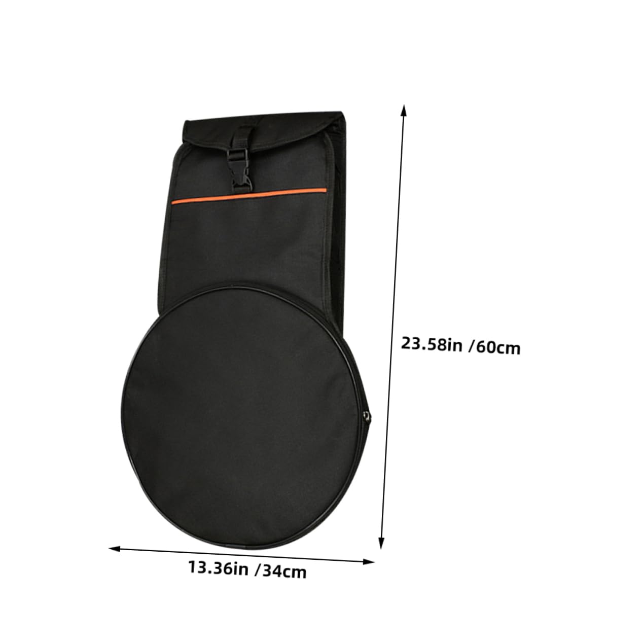ibasenice Drumstick Bag Pu Drum Storage Bag Accessories Holder Case for Drum Pad and Stick Portable Handbag