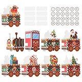 Coptiner 24 Pcs Advent Calendar 2025，Red Train Empty Boxes Christmas Countdown Calendar,Fill Your...
