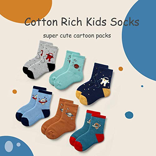 Kids Winter Socks Boys Warm Socks Thick Cotton Thermal Crew Socks for Boys 6 Pairs2