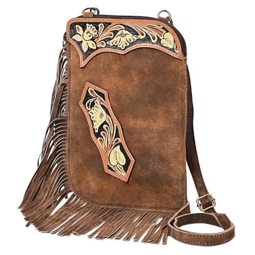 American Darling Chaps Bag Hand Tooled Genuine Leather Women Western Handbag Purse
