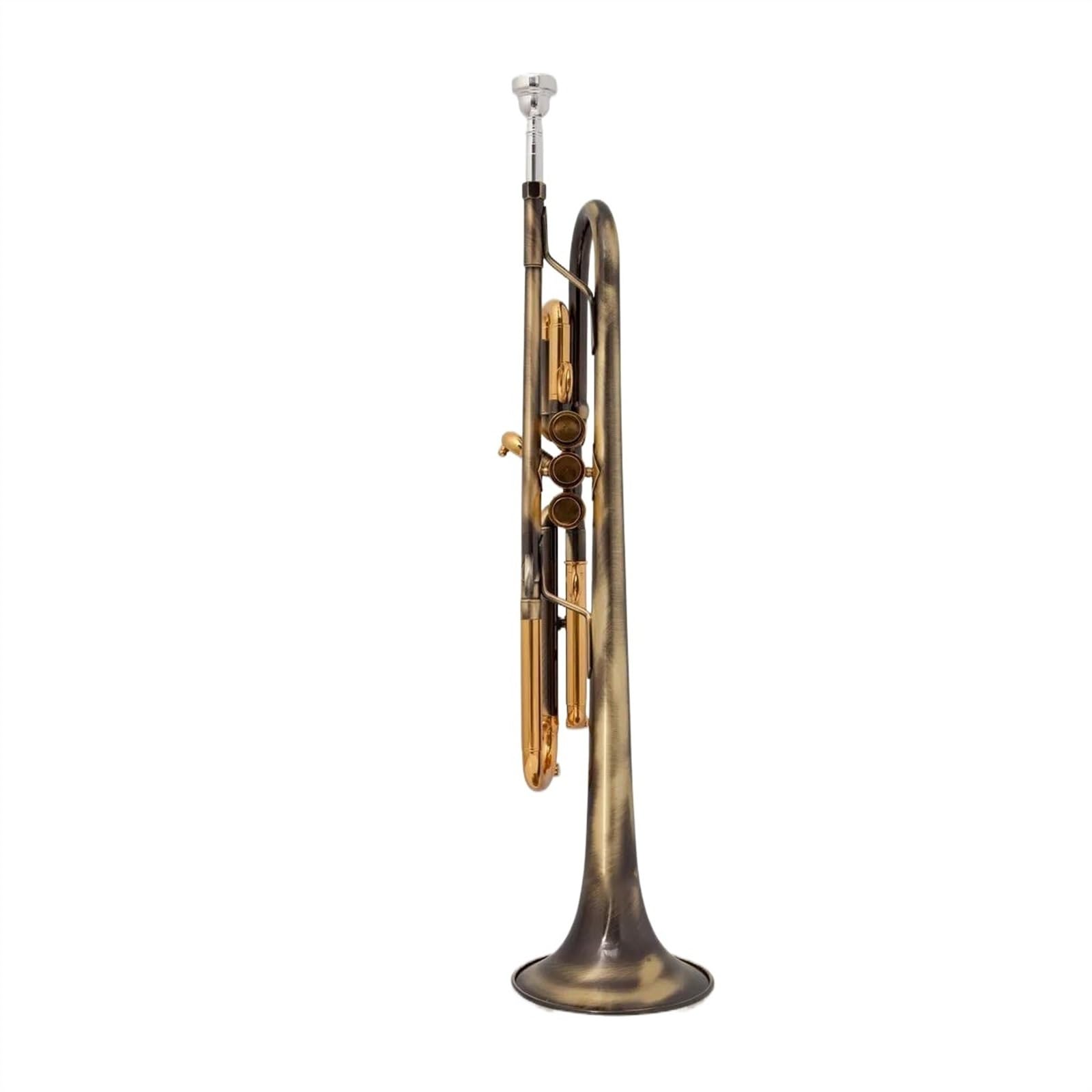 Trompeta Estándar Instrumentos Musicales Trompeta En Si Bemol De Latón Superficie De Simulación De Cobre Antiguo Trompeta En Si Bemol Pequeña Trompeta Profesional Para Principiantes