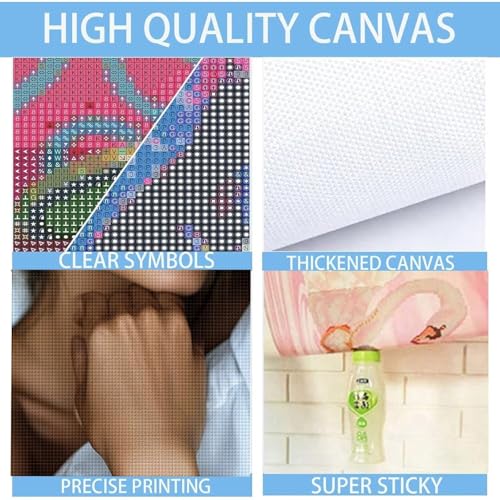 Peinture Diamanta Kit Complet 80x110cm : Broderie Diamant Adulte pour Arts Mur Décor
