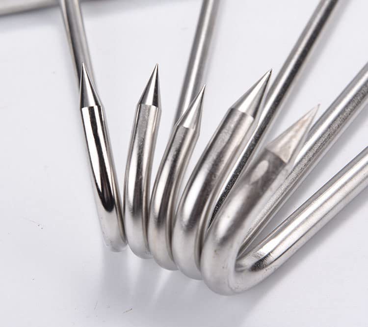 Gancio A T In Acciaio Inox Cabilock - 45 Cm - Nero - Per Macellaio, Sollevamento Coperchi, Officina - Foto 9