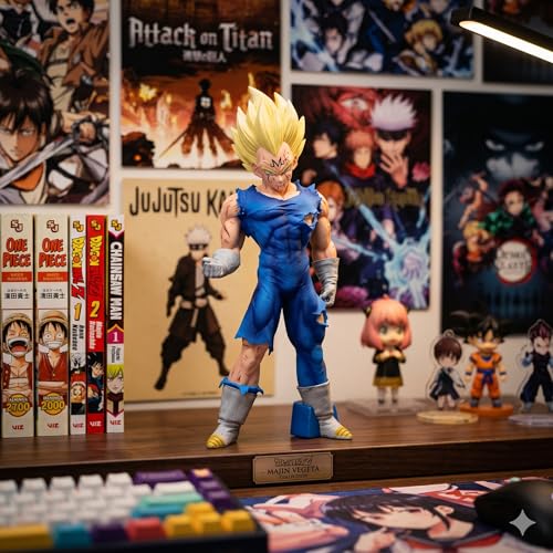 Image of Majin Action Figure, Blue Outfit, 20cm | Battle Damaged, Collectible Anime Statue