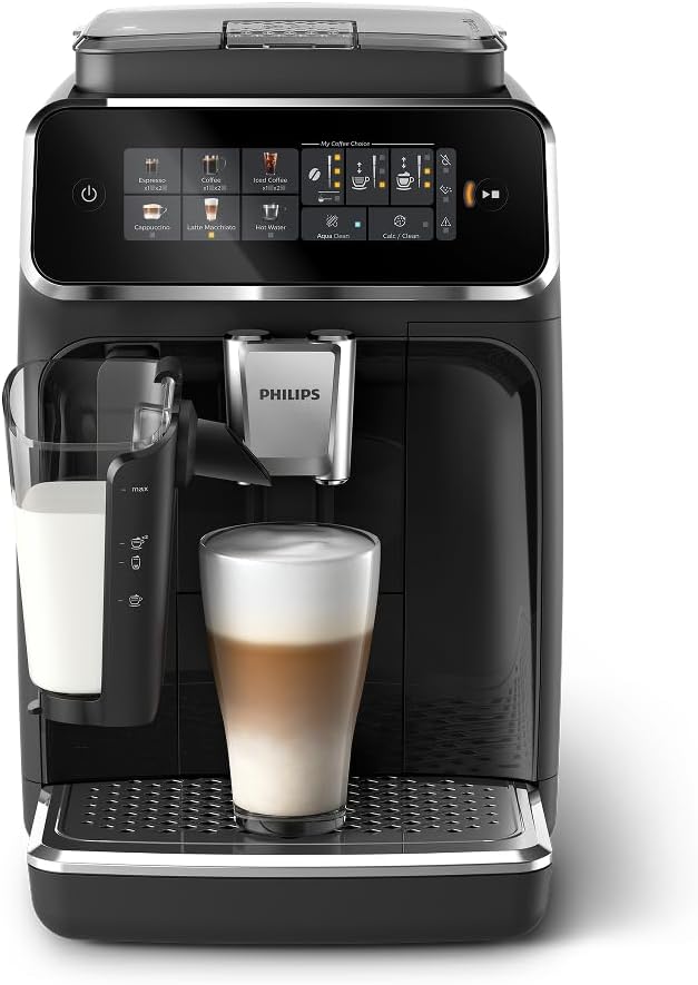 Philips 3300 Series Fully Automatic Espresso Machine with LatteGo Milk System