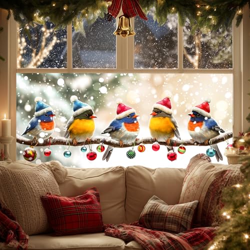 Vinilo Decorativo Navidad HOMETITUTE 39.3 x 17.7 pulgadas miniatura 7