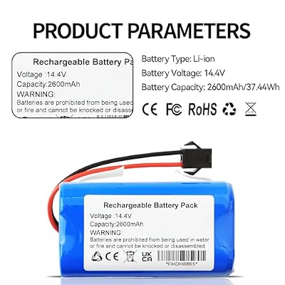 H18650CH-4S1P Battery Replacement for Honiture G20, Honiture G20 Pro, Deenkee 600 DK600 MAX DK700,Ionvac SmartClean robo Vac V4 2000, Goovi D382 D380 F007C,iMartine D900C C800,Ultenic D5 Robot Vacuum