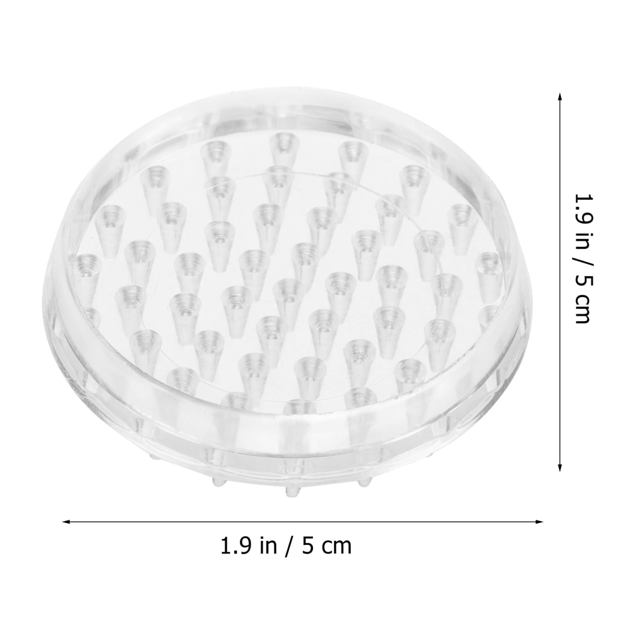 Hemobllo Furniture Grippers Chair Leg Anti Slip Pads 1.97 Inch Round Floor Protectors for Hardwood Floors Sofa Table Legs Non Slip Furniture Pads - Image 2