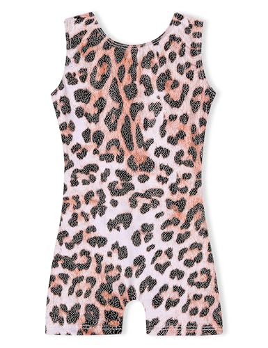 Image of Domusgo Gymnastics Leotards for Girls Sparkly One Piece Biketard Size 1-10Y