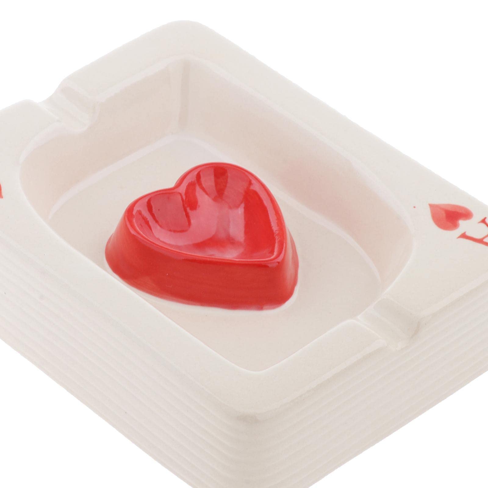 BNF® Ceramic Ashtray Poker Desktop Modern Craft Ornament Ash Tray Red|Home & Garden | Home D?©cor |Figurines|1 Piece Ashtray-picture-23