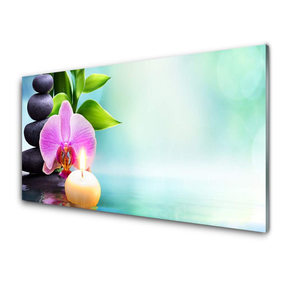 Tableau Décoration Déco Mural Moderne Tulup en Verre Acrylique - Finition Premium Fleur